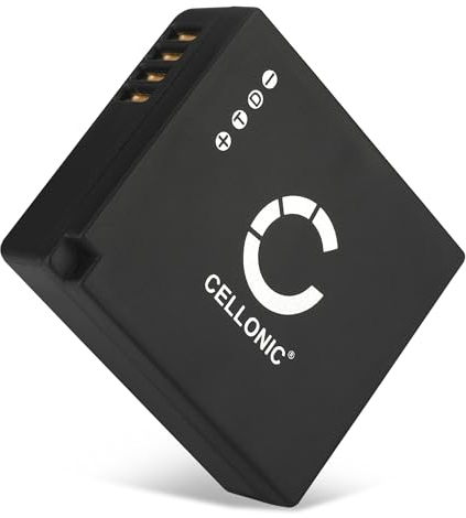CELLONIC, Batería para cámara Compatible con Panasonic Lumix DMC-LX100, Lumix DC-LX100 II, Lumix DC-GX9 (730mAh, 7.4V)