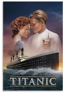 Titanic-Poster, klassisches Filmposter, coole Kunstwerke, Malerei, Wandkunst, Leinwanddrucke, hängende Bilder, Poster, 30 x 45 cm, 7 Stück