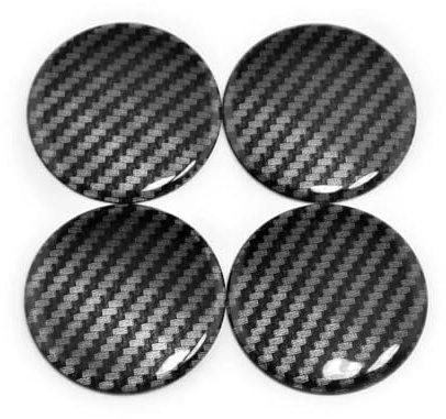 Generisch Radnabenabdeckung Aufkleber Logo Radnabenkappen Zentralabdeckung Abzeichen Compatible with Audi, Nabendeckel Staubdicht Wasserdicht,normal-75mm