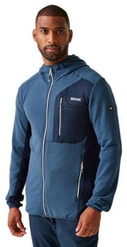 Regatta - Lakewright Fleecejacke Durchgehender Reißverschluss für Herren (S) (Dunkel-Jeansblau/Marineblau)
