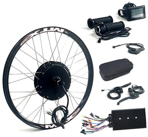 48V 27.5 2000W Electric Bike Conversion Kit - 2000W Rear Wheel Kit freewheel eBike Motor - DIY Cycliny Motor- Twist Throttle 7 Speed 50km/h (48V 2000W 27.5 inch Rear Wheel)