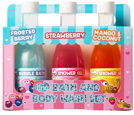 Tinc Bath & Body Wash, Set of 3 (170ml each) | Frosted Berry, Strawberry and Mango & Coconut | Shower Gel and Bubble Bath