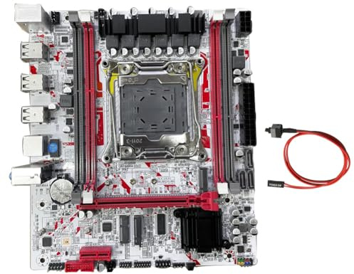 Hipzeepo X99G757 Desktop-Gaming-Motherboard LGA 2011-3 DDR3 HM55 Chip X99 Motherboard Unterstützt Bis zu 64 GB RAM.