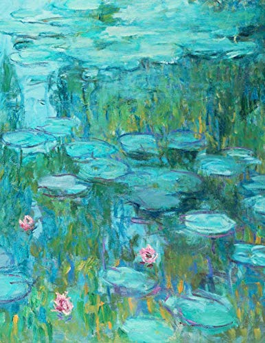Monet Sketchbook #11: Cool Artist Gifts - Nymphéas. Water Lilies Claude Monet Sketchbooks For Artists Adults and Kids to Draw in 8.5x11 100 blank pages