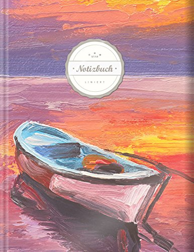 Liniertes Notizbuch (©Star, A4, 156 Seiten, Softcover) || Mit Register + Doppelrand + Lineatur 27 || Dickes Notizbuch, Fester Einband, Deutschheft, Schreibheft, Schulheft, Tagebuch, „Sehnsucht“