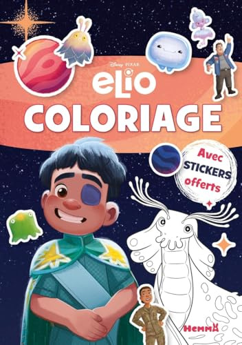 Disney Pixar Elio - Coloriage avec stickers - offerts