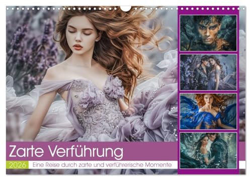 Zarte Verführung (Wandkalender 2026 DIN A3 quer), CALVENDO Monatskalender: Tauchen Sie ein in ein Jahr voller sanfter Momente und verführerischer Schönheit. (CALVENDO Menschen)