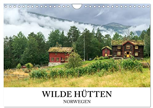 Norwegen Kalender - Wilde Hütten in den Bergen (Wandkalender 2026 DIN A4 quer), CALVENDO Monatskalender
