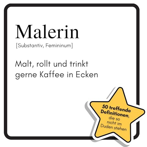 Malerin: Malt, rollt und trinkt gerne Kaffee in Ecken. Das lustige Geschenkbuch für Mann, Frau, Kollege, Freund zu Geburtstag, Weihnachten