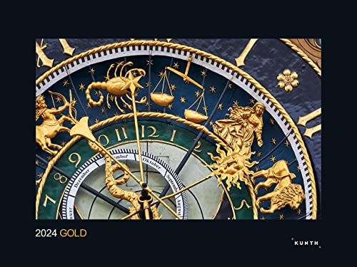 Gold - KUNTH Wandkalender 2024: Hochwertiger, bildstarker Kalender mit Spiralbindung im Großformat (KUNTH Wandkalender Black Edition 60 x 45 cm)