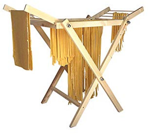 Essiccatore pasta fresca in legno, stendi pasta pieghevole, essiccatoio per pasta, stendi pasta in legno salvaspazio