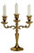 Boltze Bougeoir Varas (doré, 3 Ampoules, Hauteur 26 cm, bougeoir en métal, décoration Table à Manger/Commode, Design élégant), Or