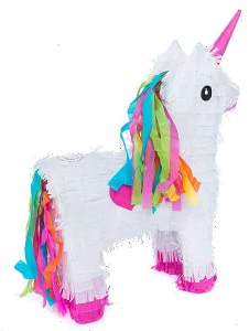 Décoration de la fête de la pinata à remplir de sucreries pour les anniversaires, les mariages et les fêtes d'enfants (Licorne)