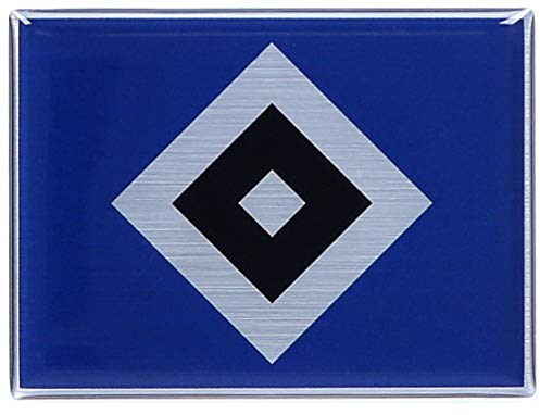 Hamburger SV HSV 3D-Aufkleber metallic Raute Wandaufkleber Wanddekoration Wohnzimmer