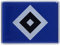 Hamburger SV HSV 3D-Aufkleber metallic Raute Wandaufkleber Wanddekoration Wohnzimmer