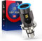 H4 LED per Moto con Occhi Angelo, 6400LM Lampada DC 12V, 1 Confezione