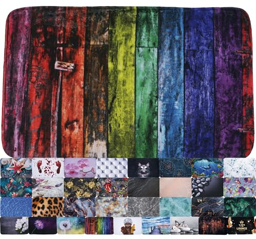 Sanilo Bath Mat, Wide Choice of Beautiful Non-Slip Bath Rugs, Super Soft, Quick-Drying, Washable (Rainbow, 70 x 110 cm)