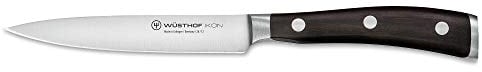 WÜSTHOF Ikon Gemüsemesser 12 cm, Schwarz,silber