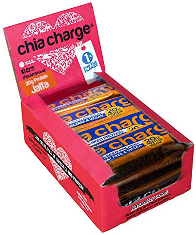 High Protein Bars - Sports Nutrition Vegan Protein Bar - 20g Protein Healthy Snack Bars for Adults - Gluten Free Nutritional- 10 x 60g (Pack of 10) Jaffa Cake