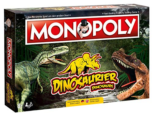 Monopoly Dinosaurier - Gesellschaftsspiel für Erwachsene und Kinder | Monopoly Special Edition | Das beliebte Brettspiel - Ab 8 Jahren für 2-6 Spieler