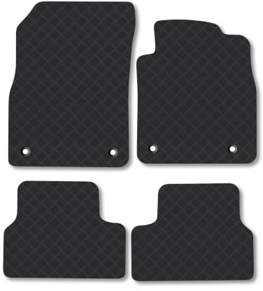 Vauxhall Cascada (2013-2018) 3mm Rubber Car Mats | Tailored Fit Durable Floor Mats Full Coverage Protection Waterproof Accessories Easy Clean Anti Slip Made in the UK
