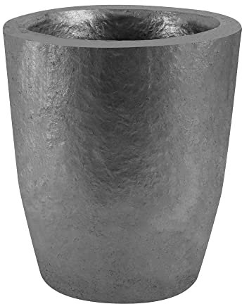 lormuzi Creuset graphite en carbure de silicium (3,5 kg - 390 ml), métal fondu, résiste à des températures élevées de 1800 °C (3272 °F), fonte de l'aluminium, or, argent, cuivre (3 kg - 390 ml)