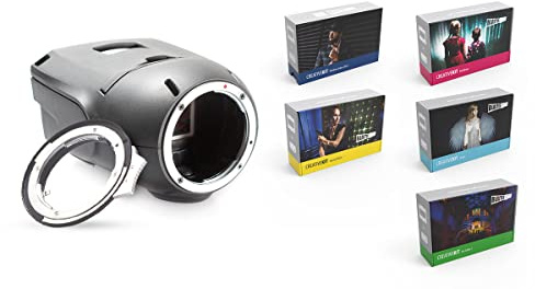 Spekular Light Blaster Optical Snoot Strobe-Based Projection System for Photography Lighting with Gobos and Transparencies | Light Blaster + Gobos for Nikon F Lenses