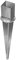 Pollmann®Baubeschläge 4990810 Einschlag-Bodenhülse, verstellbar 91/750 mm, feuerverzinkt