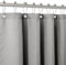 Duschvorhang Leinen mit Metall Duschvorhangringe Stoff Textil Badewannenvorhang Anti Schimmel Bad Vorhang Wasserdicht Badewanne Vorhang Schwerer Shower Curtain Badezimmer - 92 x 182cm (Grau)