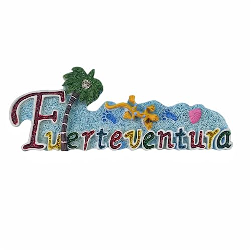 Fuerteventura Spanien Kühlschrankmagnet 3D Reise Souvenir Kühlschrank Dekoration Magnetaufkleber Handbemalte Bastelkollektion