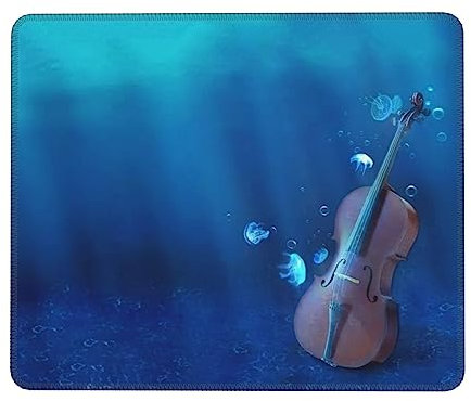 Mauspad mit Violinen-Poster, bedruckt, Laptop-Mauspad, lustiges Computer-Mauspad für Heimbüro-Spiel