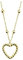 Sofia Milani - Damen Halskette 925 Silber - vergoldet/golden - Herz Kugel Anhänger - N0695