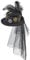 Amagogo Steampunk Zylinder, Gothic Vintage Stil, Kopfbedeckung für Damen Und Herren, Party Stirnband