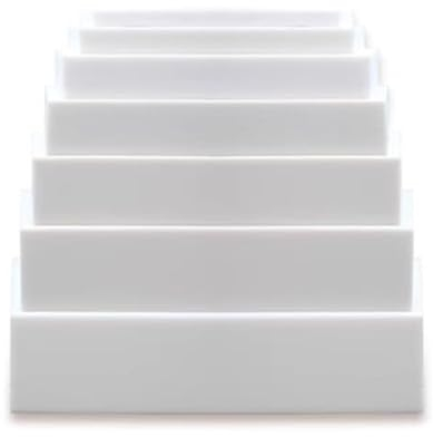 MOTTK Personalisierte Größe Hochdichter Polsterschaumstoff 45D Polster-Ersatz-Schaumstoff für Ersatz-Matratze Sofa-Rückenstütze Möbelaustausch (5cm dick,Personalisierte Größe)