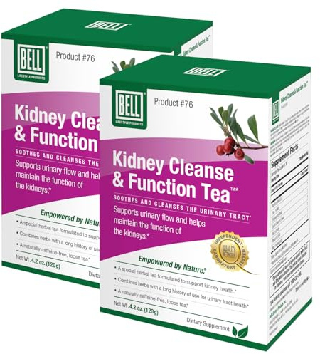 Bell Kidney Cleanse & Function Tea for Men & Women – Uva-Ursi, 2-Pack