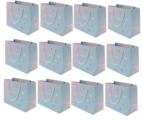 Healeved 1satz Portable Papier Geschenktüten Im Sternenmuster Bunte Geschenkverpackungen Für Süßigkeiten Schmuck Und Kleine Für Feiern Und Anlässe