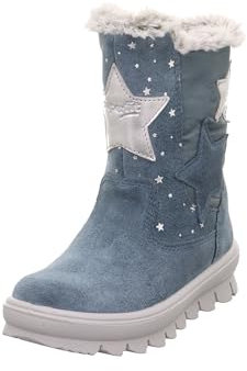 Superfit Flavia Warm gefütterte Gore-Tex, Stivali da Neve, Blau/Silber 8010, 29 EU Larga