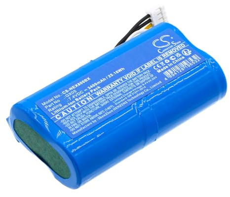 TCTK Akku 3400mAh Kompatibel mit [NEXGO] N86, für [WizarPOS] Q2, Wizar Q2, für [Dejavoo] QD2, QD4 Ersetzt GX05, WHB02-2600 (6 pin)