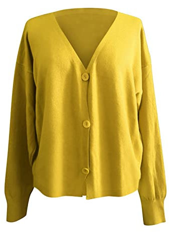 Soild Single Bush Cardigan Frauen Strick Women 's Cardigan Karo Kauer Damen
