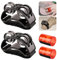 Rigych 2 pcs Rhythm Finger Shaker & 2 pcs Foot Tambourine with Elastic Strap, Percussion Musical Instrument Set for Ukulele Guitar Drum Mandolin Banjo Playing