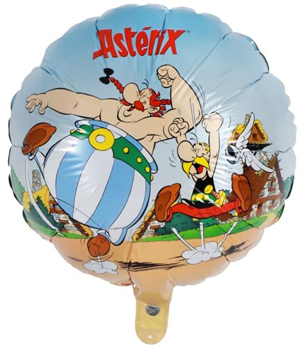 Asterix & Obelix Folienballon rund 43 cm Ballon-Party Party-Zubehör Deko Geburtstag Mottoparty Geschenkidee Ballon-Dekoration