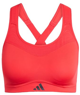 adidas Women's TLRD Impact Training High Support Sport-BH Pure Ruby 2XS A-B
