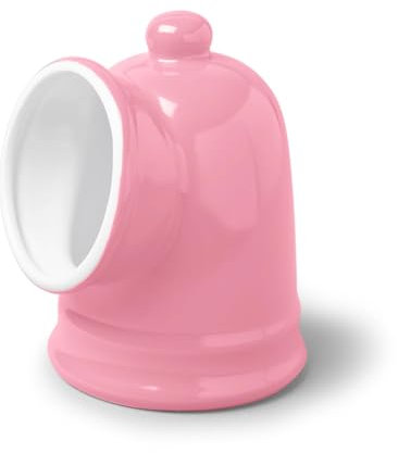 Wm Bartleet & Sons Large Traditional Porcelain Salt Pig Storage Pot Jar, 14cm (Pink)