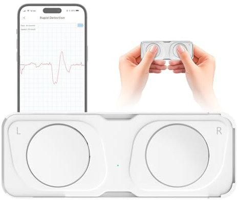 Dispositivo de ECG, monitor de ECG portátil, monitor de frecuencia cardíaca para uso doméstico, compatible con smartphones, no requiere suscripción