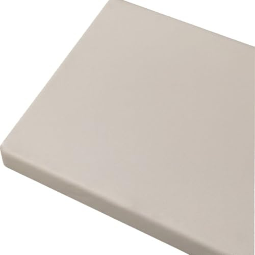 Bankauflage Bankkissen 80/60/90/120//140/160 Outdoor Kunstleder Sitzkissen-Wasserfestes-rutschfeste-GartenBankauflage- 5 cm Dicke Matte für Schaukel Terrasse Drinnen(Light Gray,60x40cm/24x16in)