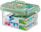 Chililon Medizinbox,Medikamenten Aufbewahrung,Doppelschichtig Medicine Organizerbox, Kunststoff Aufbewahrungsbox,Medikamentenbox mit Tragegriff,für die lagerung von apothekenbox und haushaltswaren