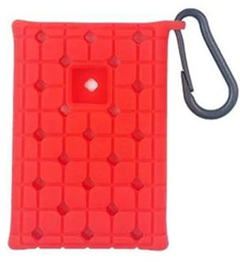 JOYSOG Coque de protection en silicone pour disque SSD portable T7 Touch 500 Go/1 To/2 To - Anti-poussière et anti-rayures - Rouge