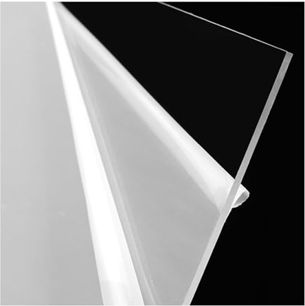 UpGBRF Transparente Plaque PVC Rigide Plaque Coupé PVC Rigide Panneau De Chlorure De Polyvinyle pour Panneau D'affichage, Épaisseur 5Mm,200mm x 200mm