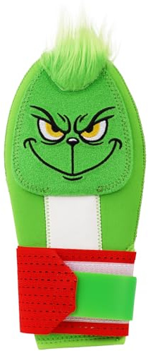 Gant de baseball coulissant pour adolescents - Pour course à pied, softball, main droite et gauche - Sangle de compression élastique Magictape rembourrée - Motif monstre vert