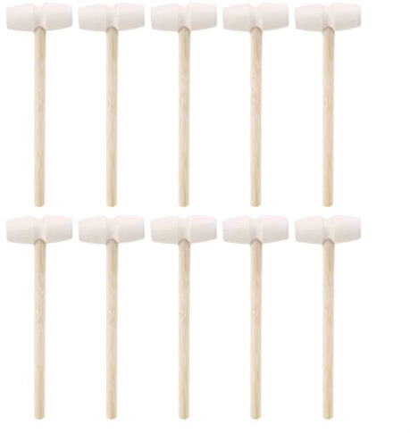 Hammer， 10 Pcs Wooden Hammers for Chocolate Breakable Heart - Mini Mallet for Smash-able Treats(2)